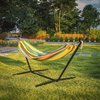 Flash Furniture Tropical Multicolor 2 Person Hammock with Stand WL-HM22001-TRP-MLT-GG